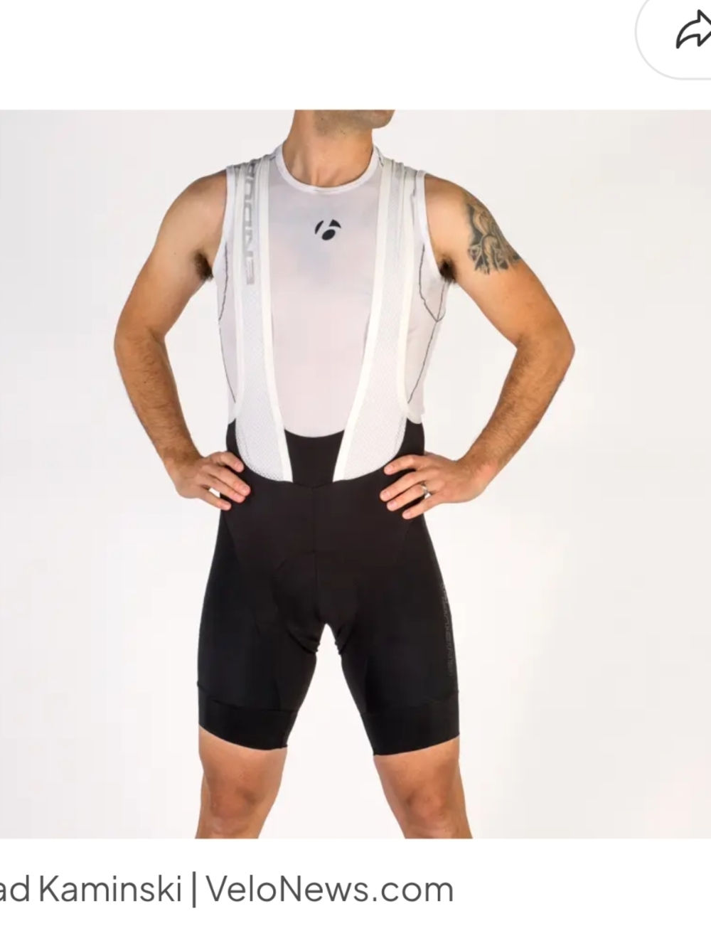NWOT Men's Black Cycling Bib Shorts - Breathable Support